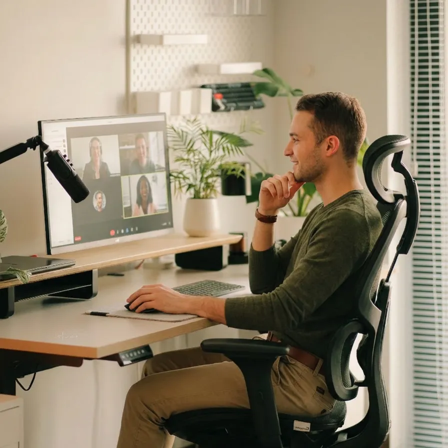 Joshua McSorley on a strategic advisory call with clients