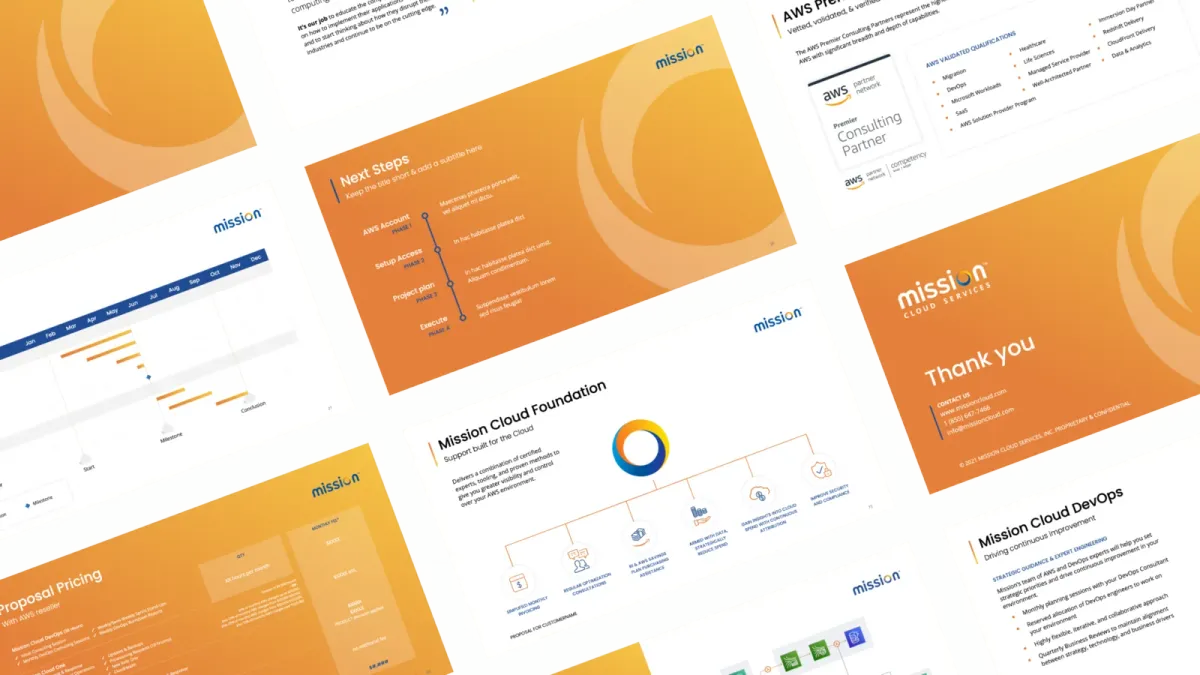 Mission Cloud modular sales deck preview