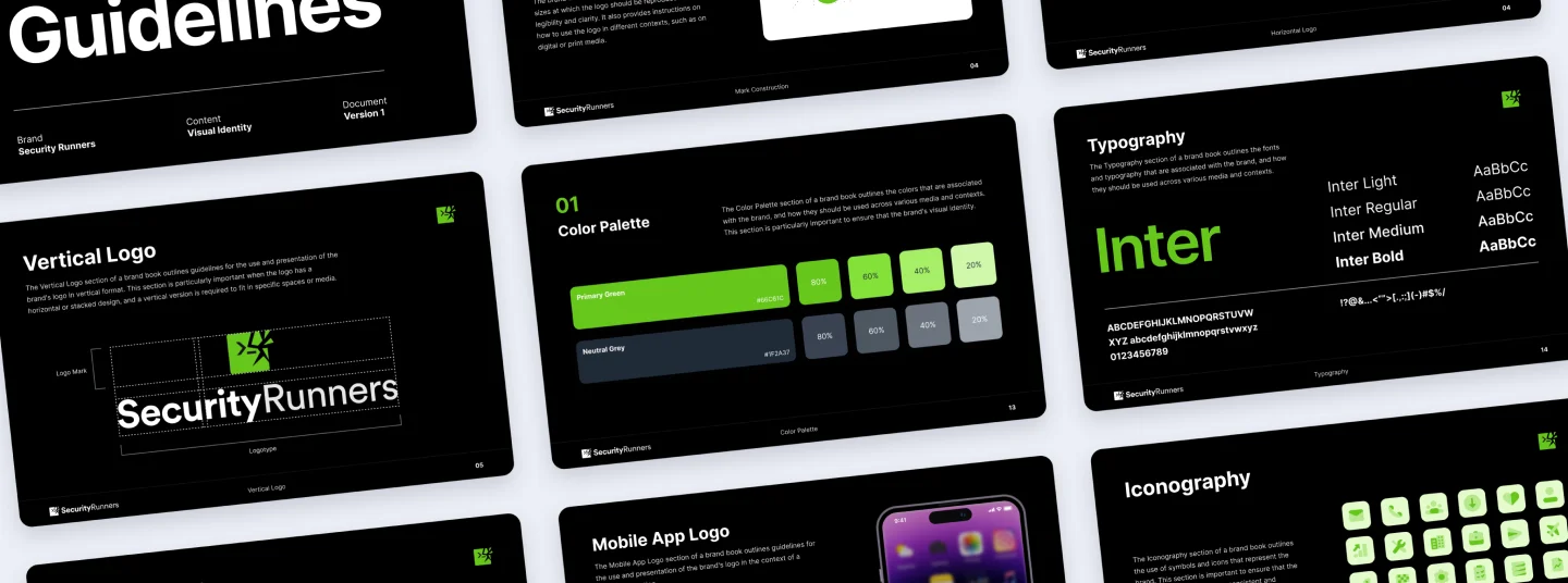 Security Runners website and platform on desktop